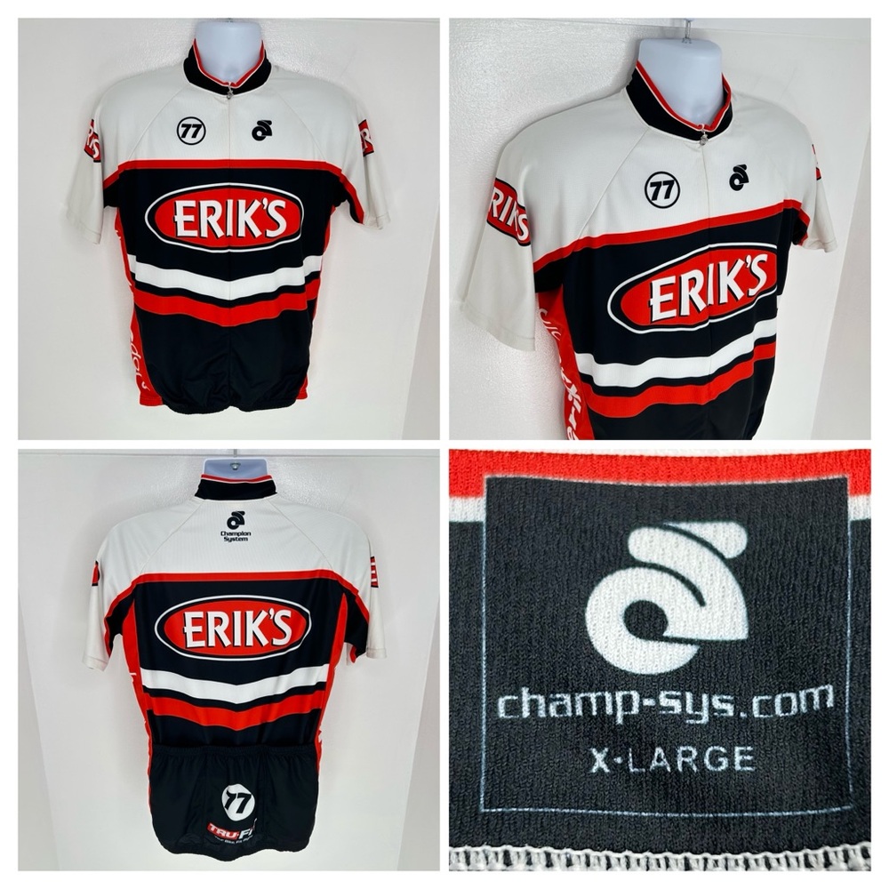 Erik's Bike Shop Cycling Jersey‎ Bike Biking Mens Size XL Champion Systems